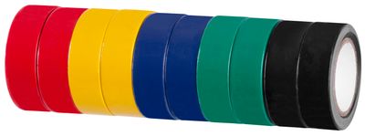 Páska Strend Pro, 19 mm, L-10 m, PVC, max. 80°C, 600V, izolačná, rôzne farby, lepiaca, bal. 10 ks
